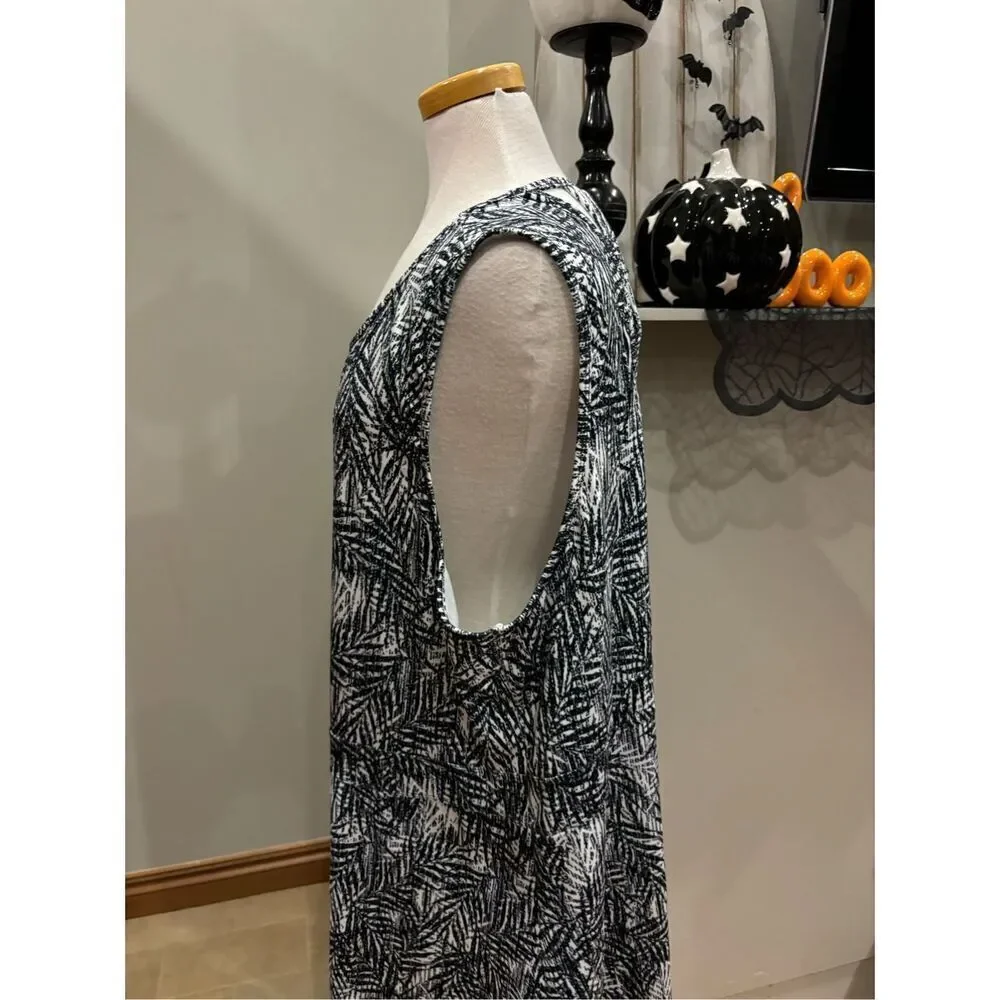 Reef 3X tropical print Navy white athletic dress